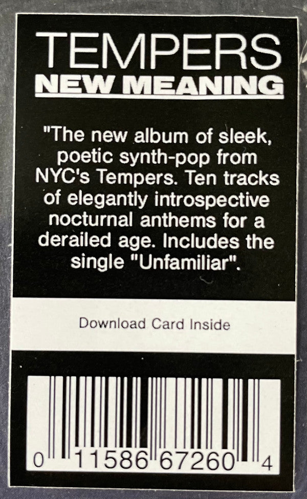 Tempers - New Meaning | Mint (M) Mint (M)-Classic Vinyl Record