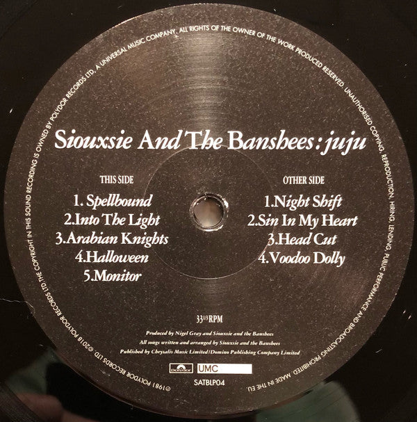 Siouxsie & The Banshees - Juju | Mint (M) Mint (M)-Classic Vinyl Record