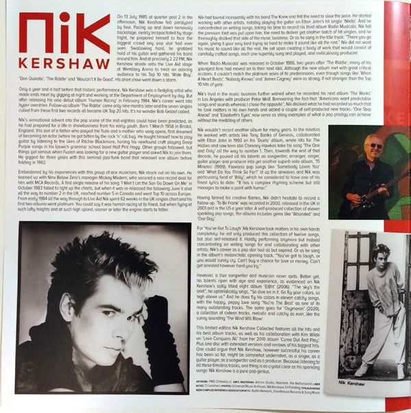 Nik Kershaw - Collected | Mint (M) Mint (M)-Classic Vinyl Record