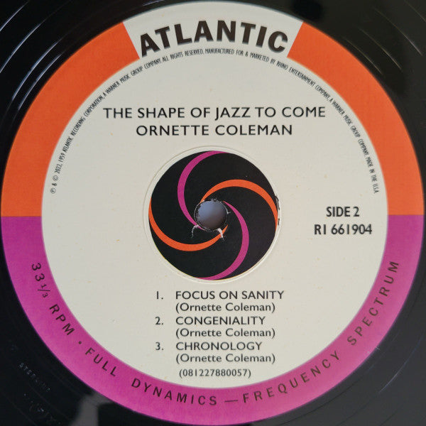 Ornette Coleman - The Shape Of Jazz To Come (VMP VINYL) | Mint (M) Mint (M)-Classic Vinyl Record