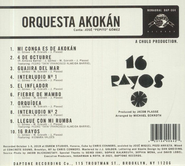 Orquesta Akokán - 16 Rayos | Mint (M) Mint (M)-Classic Vinyl Record