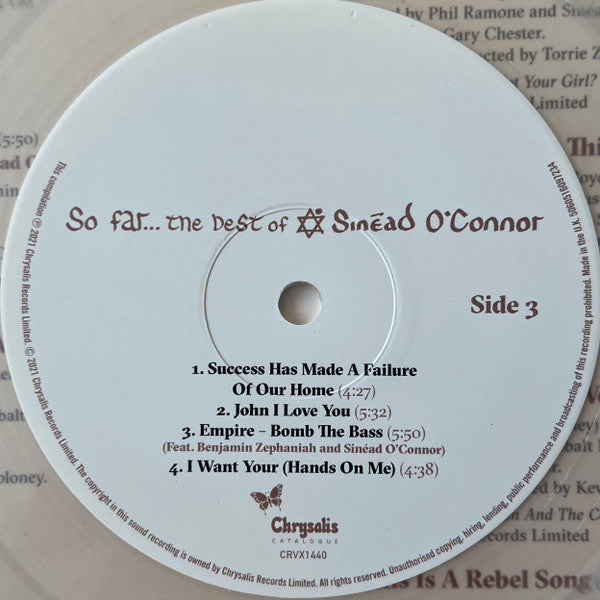 Sinéad O'Connor - So Far…The Best Of Sinéad O'Connor | Mint (M) Mint (M)-Classic Vinyl Record
