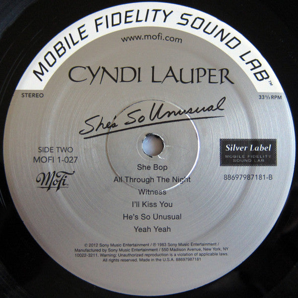 She's So Unusual (MFSL VINYL)(MINOR DING) | Mint (M) Excellent+ (EX+)-Classic Vinyl Record