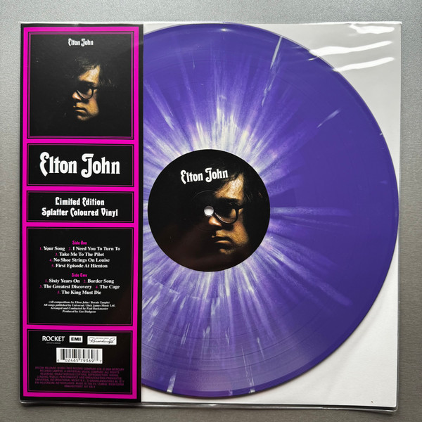 Elton John - Elton John [Limited Edition, 180 Gram] (PURPLE SPLATTER VINYL) | Mint (M) Mint (M)-Classic Vinyl Record