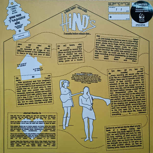 Hinds - Viva Hinds (PINK IN TRANSPARENT VINYL) | Mint (M) Mint (M)-Classic Vinyl Record