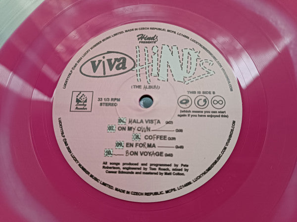 Hinds - Viva Hinds (PINK IN TRANSPARENT VINYL) | Mint (M) Mint (M)-Classic Vinyl Record