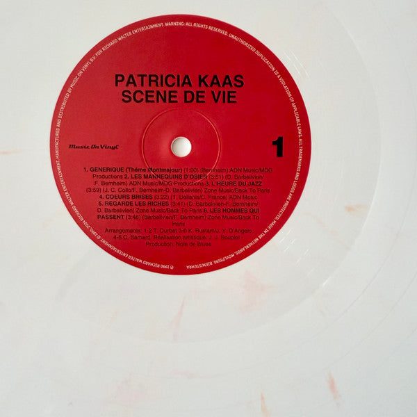 Patricia Kaas - Scène De Vie (WHITE VINYL) | Mint (M) Mint (M)-Classic Vinyl Record