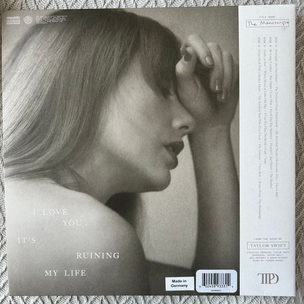Taylor Swift - The Tortured Poets Department (GHOSTED WHITE VINYL) | Mint (M) Mint (M)-Classic Vinyl Record