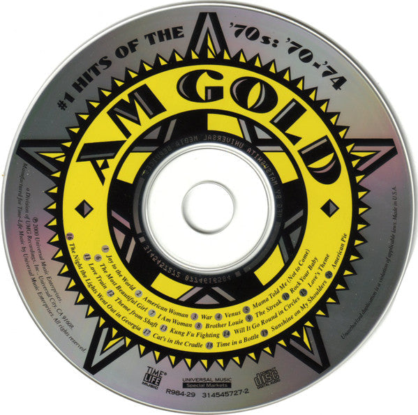 AM Gold - #1 Hits Of The '70s: '70-'74 *CD* | Mint (M) Mint (M)-Classic Vinyl Record