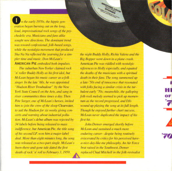 AM Gold - #1 Hits Of The '70s: '70-'74 *CD* | Mint (M) Mint (M)-Classic Vinyl Record