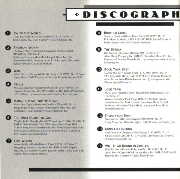 AM Gold - #1 Hits Of The '70s: '70-'74 *CD* | Mint (M) Mint (M)-Classic Vinyl Record