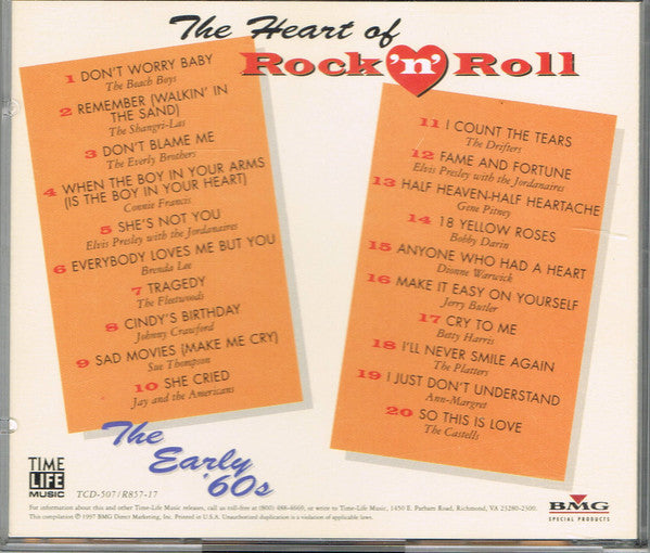 The Heart Of Rock 'N' Roll - The Early '60s *CD* | Mint (M) Mint (M)-Classic Vinyl Record