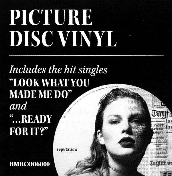 Taylor Swift - Reputation (2xPICTURE VINYL) *DINGED* | Mint (M) Excellent+ (EX+)-Classic Vinyl Record