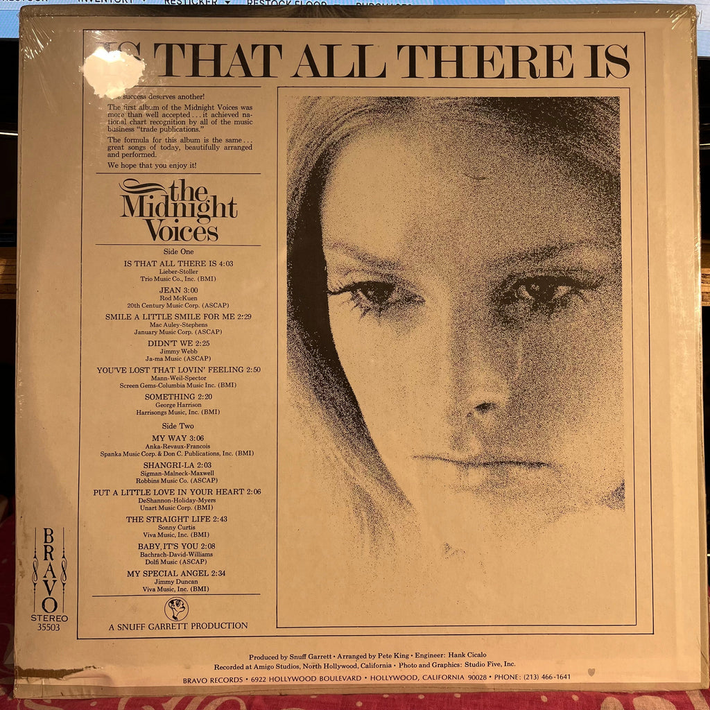 The Midnight Voices - Is That All There Is *SEALED* | Mint (M) Very Good Plus (VG+)-Classic Vinyl Record