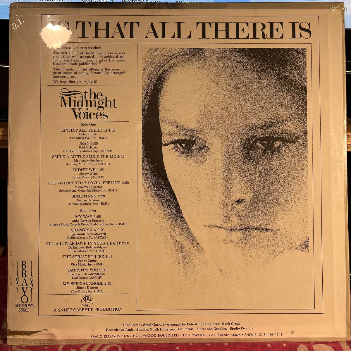The Midnight Voices - Is That All There Is *SEALED* | Mint (M) Very Good Plus (VG+)-Classic Vinyl Record