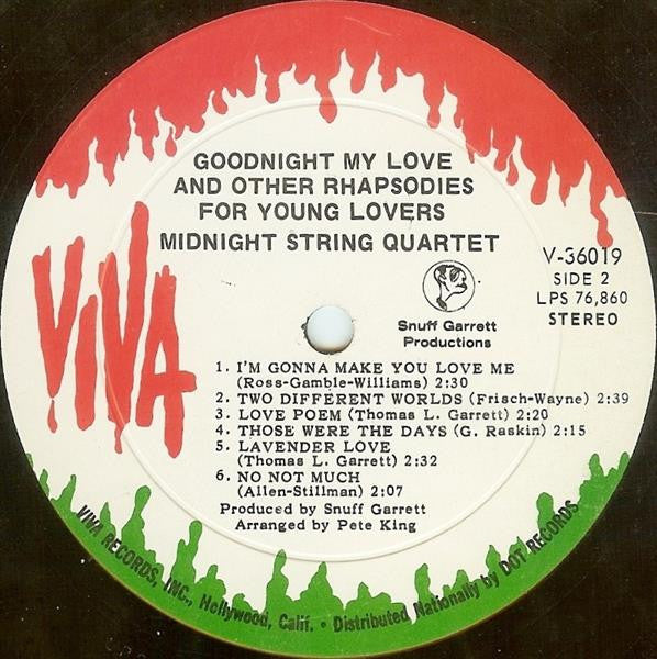 Midnight String Quartet - Goodnight My Love And Other Rhapsodies For Young Lovers | Mint (M) Mint (M)-Classic Vinyl Record