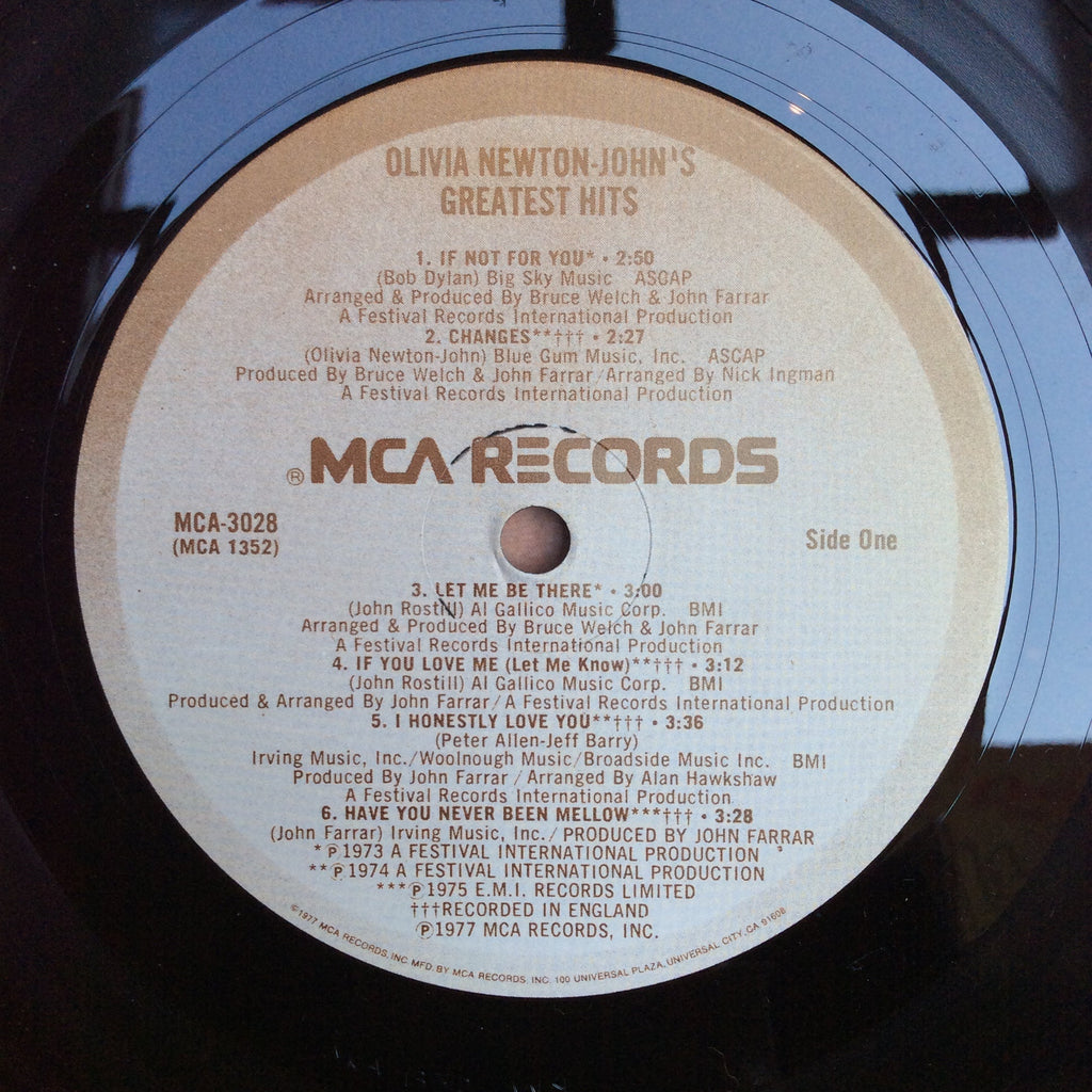Olivia Newton-John - Olivia Newton-John's Greatest Hits (VINYL) | Excellent+ (EX+) Excellent (EX)-Classic Vinyl Record