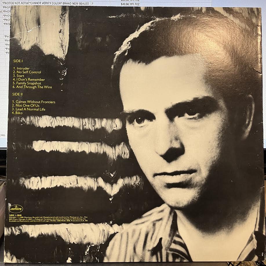 Peter Gabriel (VINYL) | Excellent (EX) Excellent+ (EX+)-Classic Vinyl Record