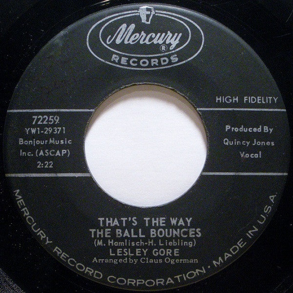 Lesley Gore - That's The Way Boys Are (7" VINYL) | Excellent (EX) Near Mint (NM)-Classic Vinyl Record