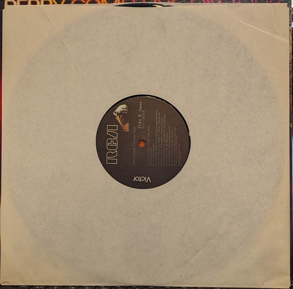 Perry Como Live On Tour | Near Mint (NM) Excellent (EX)-Classic Vinyl Record