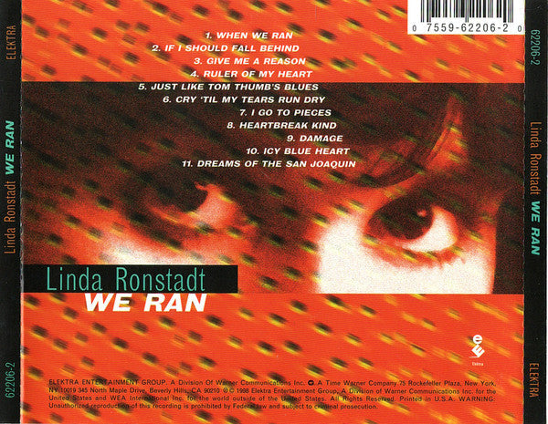 Linda Ronstadt - We Ran (CD) | Near Mint (NM) Near Mint (NM)-Classic Vinyl Record