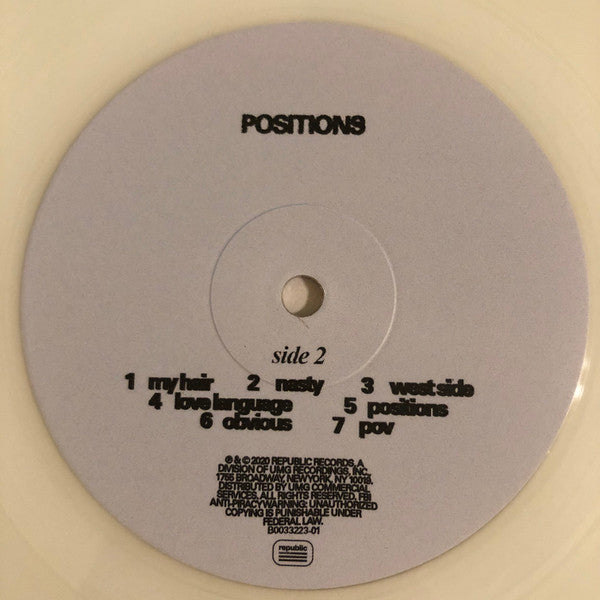 Ariana Grande - Positions (VINYL) | Near Mint (NM) Near Mint (NM)-Classic Vinyl Record