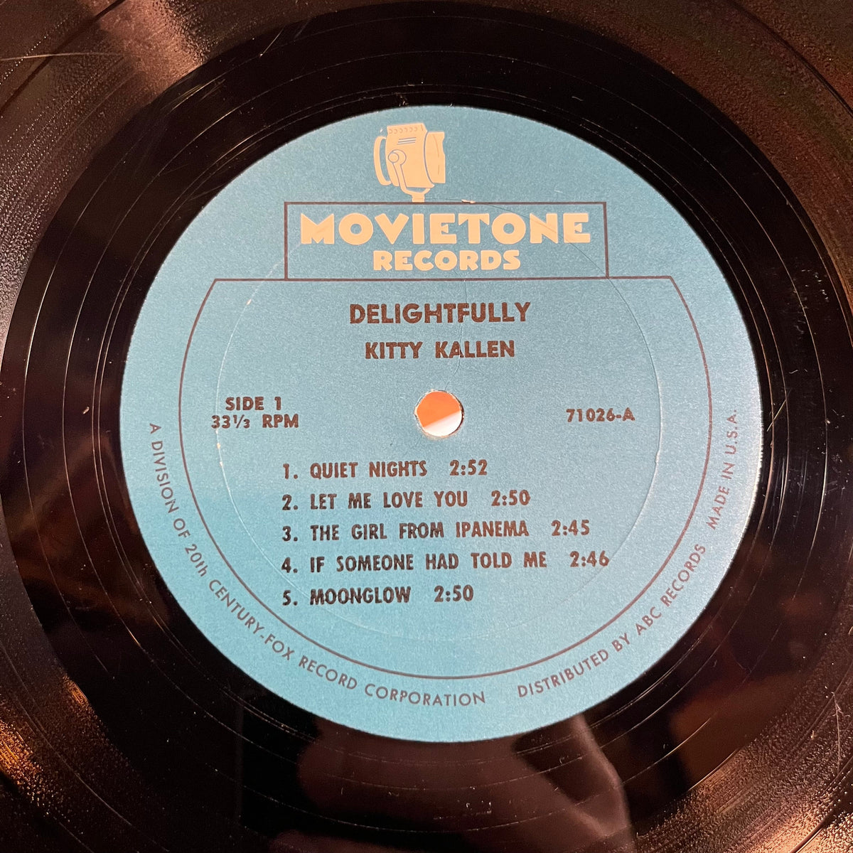 Kitty Kallen - Delightfully Kitty Kallen (VINYL) | Very Good Plus (VG+) Very Good Plus Plus (VG++)-Classic Vinyl Record
