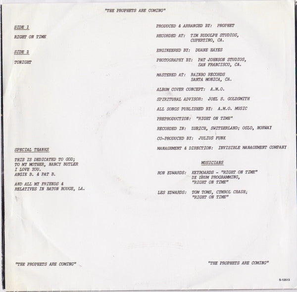 Right On Time | Mint (M) Mint (M)-Classic Vinyl Record