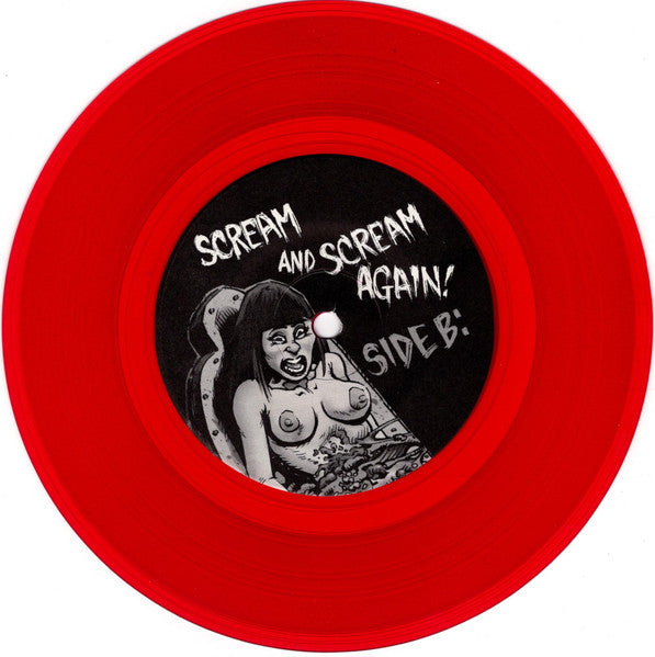 Tim Raldo And The Filthy Fuks - Scream And Scream Again (TRANSPARENT PINK 7") | Mint (M) Mint (M)-Classic Vinyl Record