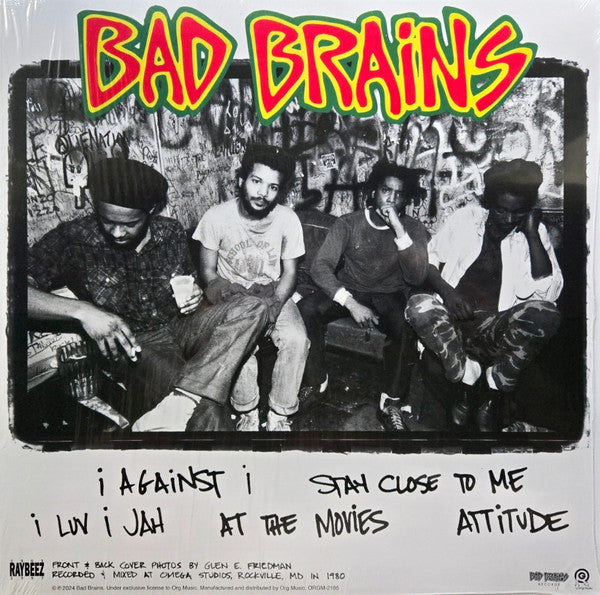 Bad Brains - Omega Sessions (RED VINYL, ETCHED) | Mint (M) Mint (M)-Classic Vinyl Record