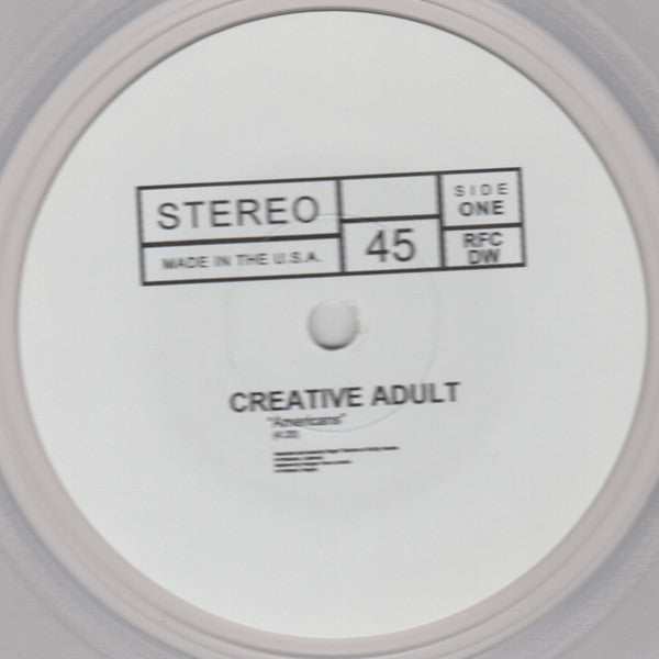 Creative Adult / Self Defense Family (7" CLEAR VINYL) | Mint (M) Mint (M)-Classic Vinyl Record