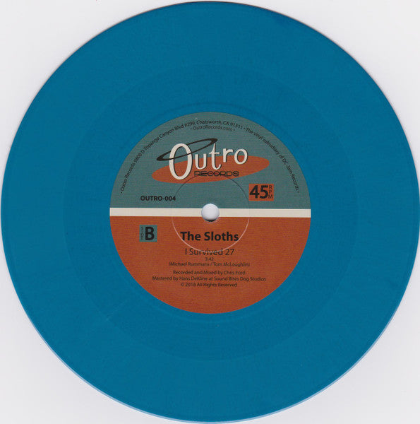Dwarves Meet The Sloths (7" BLUE VINYL) | Mint (M) Mint (M)-Classic Vinyl Record
