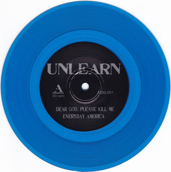 Unlearn (3) - Unlearn (TRANSPARENT BLUE VINYL 7") | Mint (M) Mint (M)-Classic Vinyl Record