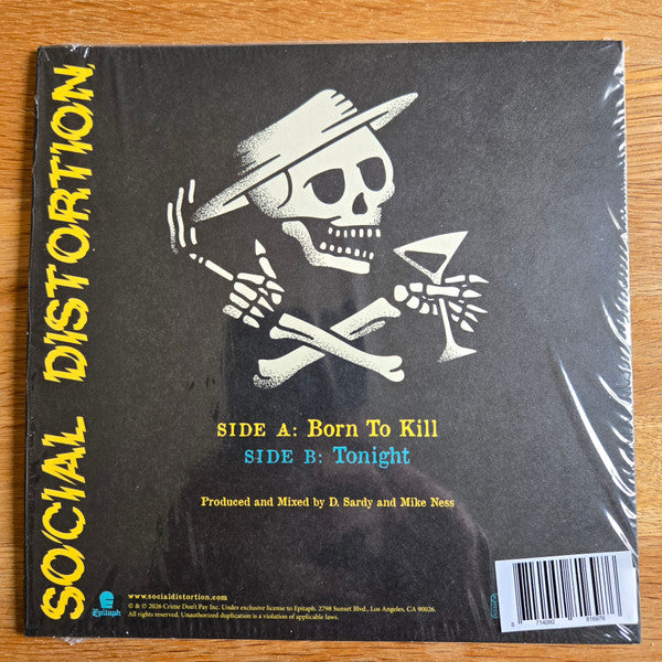 Social Distortion - Born To Kill / Tonight (VINYL 7") | Mint (M) Mint (M)-Classic Vinyl Record
