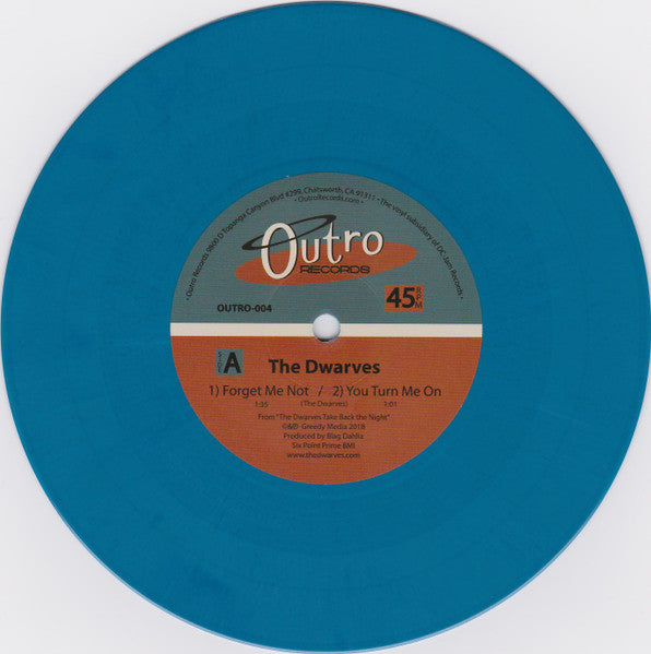 Dwarves Meet The Sloths (7" BLUE VINYL) | Mint (M) Mint (M)-Classic Vinyl Record
