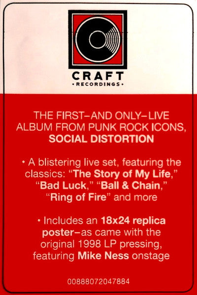 Social Distortion - Live At The Roxy | Mint (M) Mint (M)-Classic Vinyl Record