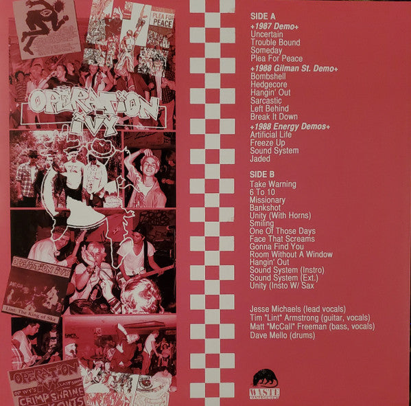 Learn To Dance The Geek With The... Operation Ivy: The Demos 1986-1988 (UNOFFICIAL VINYL) | Mint (M) Mint (M)-Classic Vinyl Record