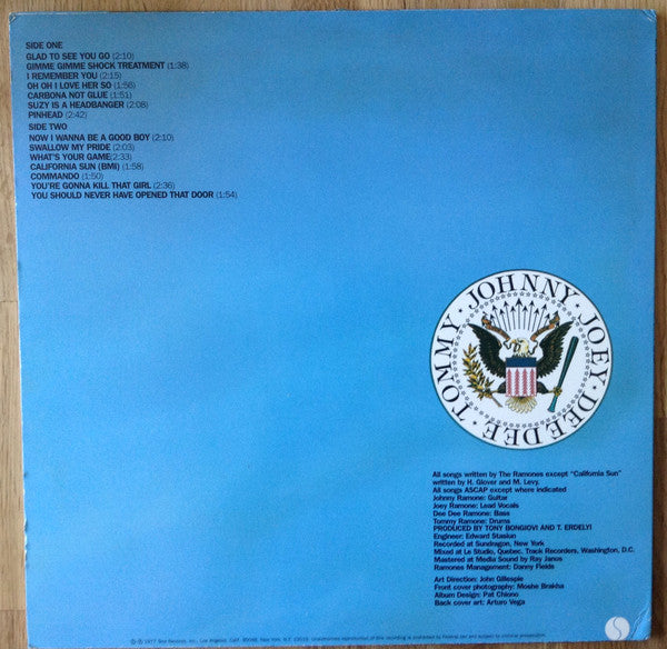 Ramones Leave Home LP Mint (M) Mint (M)-Classic Vinyl Record