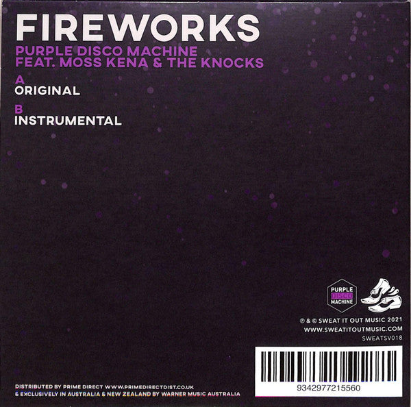 Purple Disco Machine Feat. Moss Kena & The Knocks - Fireworks (7" VINYL) | Mint (M) Mint (M)-Classic Vinyl Record
