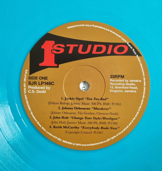 Soul Jazz Records Presents - Studio One Rude Boy (RED/CYAN 2xVINYL RSD) |-Classic Vinyl Record