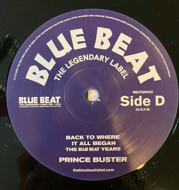 Back To Where It All Began - The Blue Beat Years | Mint (M) Mint (M)-Classic Vinyl Record