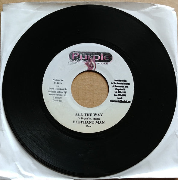 Elephant Man - All The Way | Excellent (EX) Generic-Classic Vinyl Record