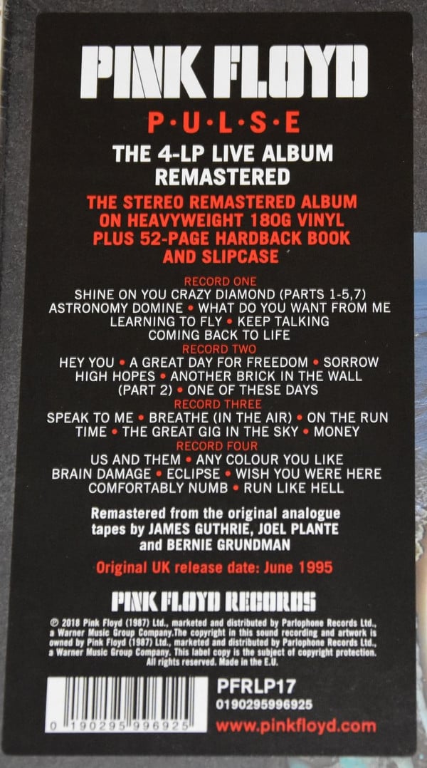 Pink Floyd - Pulse (BOXSET) | Mint (M) Mint (M)-Classic Vinyl Record