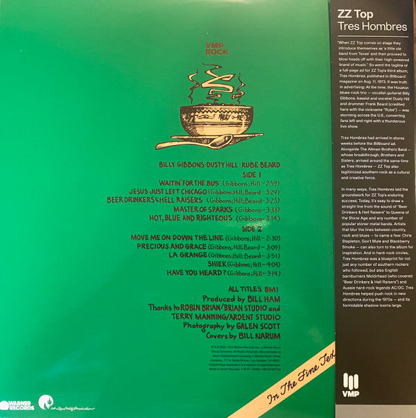 Tres Hombres | Mint (M) Mint (M)-Classic Vinyl Record