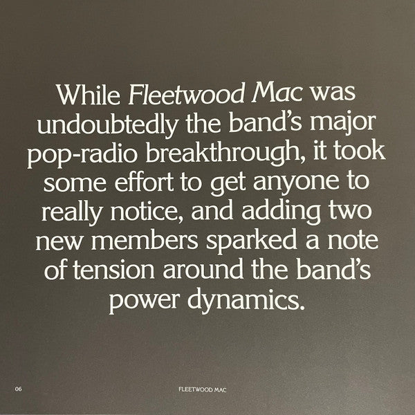 Fleetwood Mac (BLACK & WHITE COLOR VINYL - VMP) | Mint (M) Mint (M)-Classic Vinyl Record
