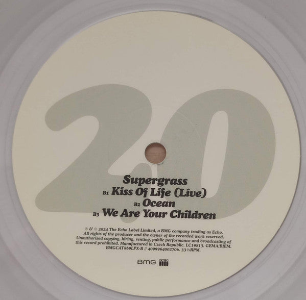 Supergrass - Kiss Of Life (CLEAR VINYL RSD) |-Classic Vinyl Record