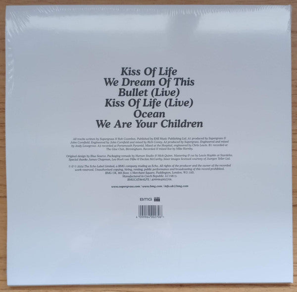 Supergrass - Kiss Of Life (CLEAR VINYL RSD) |-Classic Vinyl Record