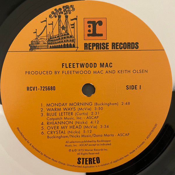 Fleetwood Mac (BLACK & WHITE COLOR VINYL - VMP) | Mint (M) Mint (M)-Classic Vinyl Record