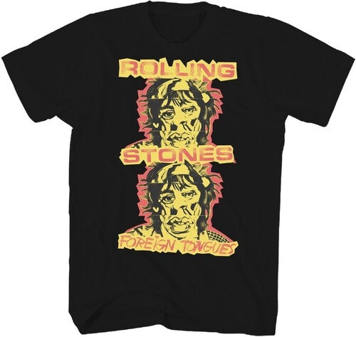 Rolling Stones - Foreign Tongues - Indie Exclusive T-shirt - Large - Black |-Classic Vinyl Record