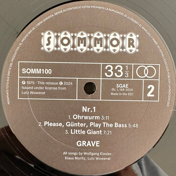 Grave (5) - Nr. 1 | Mint (M) Mint (M)-Classic Vinyl Record